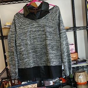 5 For 25.00/Material Girl,EUC,sz.med.Black Lt.sweater